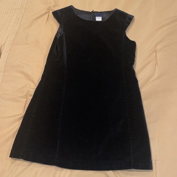 3 pcs bundle size 5/6 gap black velvet dress/ 2 sequin shirts zigzag and star - Picture 2 of 6